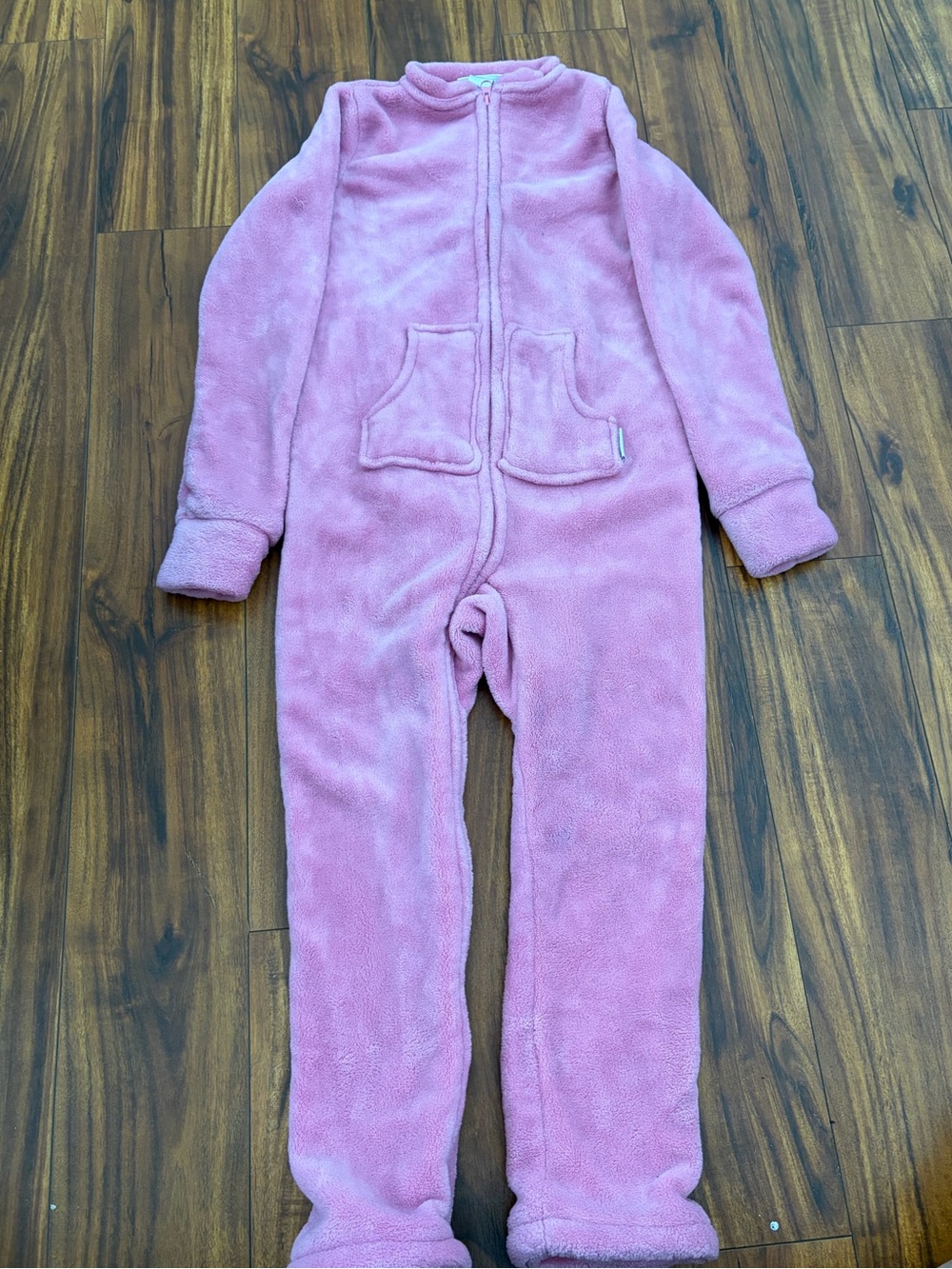 Pajamagram HoodieFootie Pink Kids 10 Fleece PJ’s -zip hood and feet not included